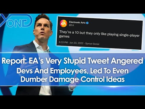 EA's Stupid Single-Player Tweet Angered Devs & Employees, Led To Even Dumber Damage Control Ideas