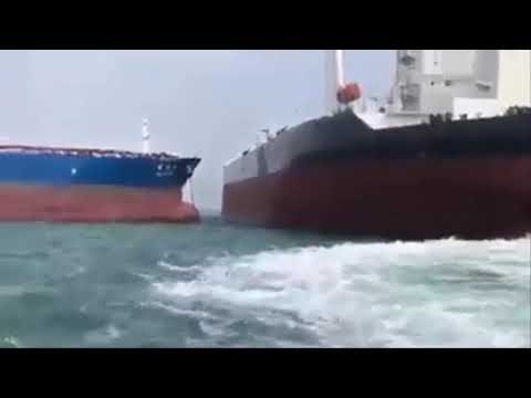 VLCC Tankers Ship Collision at Sea