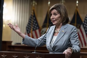 Speaker of the House Nancy Pelosi of Calif., speaks during the unveiling ceremony of the official portrait of the late Congressman Elijah Cummings on Capitol Hill in Washington, Wednesday, Sept. 14, 2022.