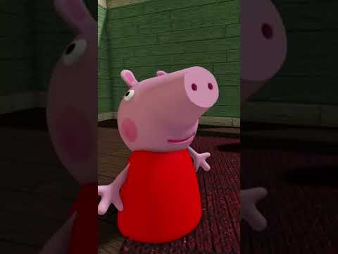 Peppa Pig Scared of Door #Shorts