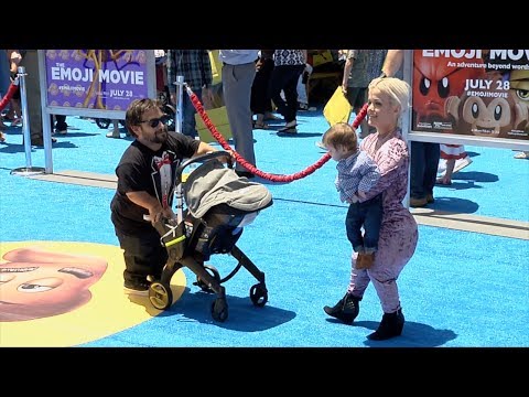 Terra Jole, Joe Gnoffo "The Emoji Movie" World Premiere