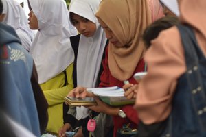 School event bazaar in Batam, Indonesia