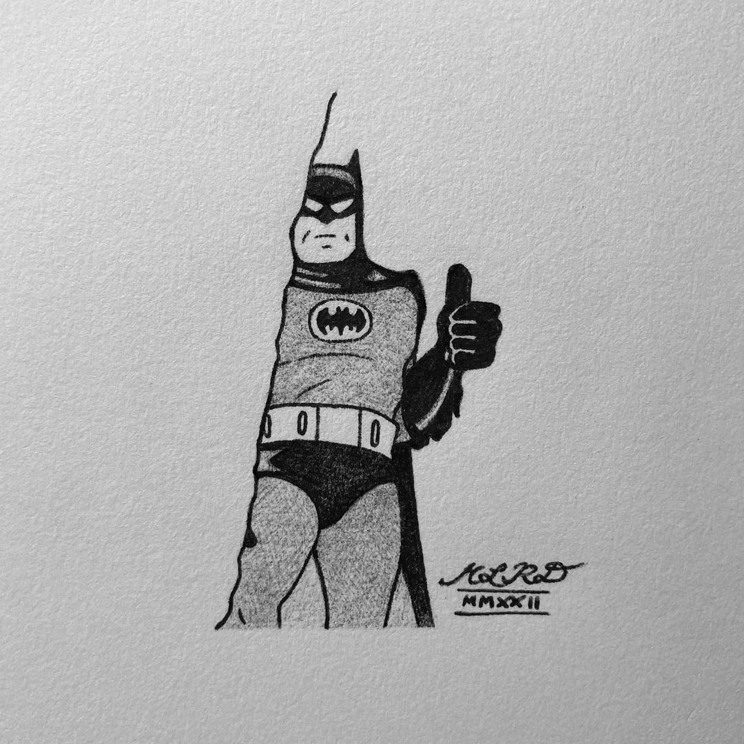 meaganlrufo:
“🦇 #3: “#Man” | If you ever find that you’re in need of positive reinforcement, know that #Batman will always be somewhere nearby (usually lurking in the darkness) to offer you the support~ *#thumbsup*
🏷 #iii #bat #Inktober #Inktober2022...