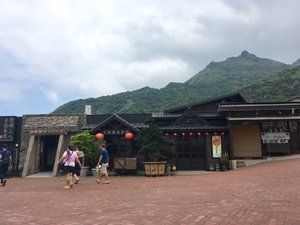 Visitors explore the Jinguashi Gold Museum in Taipei, Taiwan. Taken on April 2018.