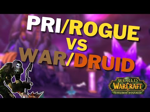 Mir - Rogue Priest Vs Warrior Druid | Classic TBC Rogue Arena PvP