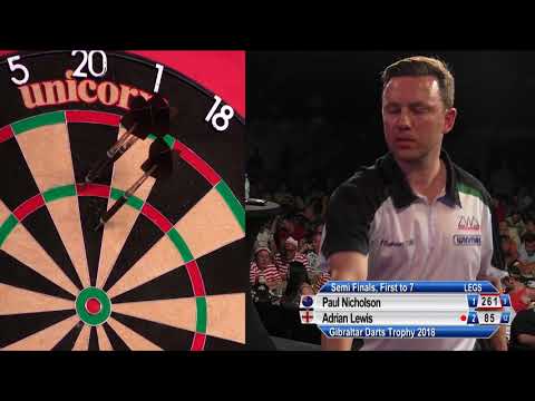 2018 Gibraltar Darts Trophy - Semi-Final - Paul Nicholson v Adrian Lewis