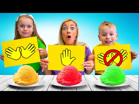 No HANDS  Or One HANDED Vs Two HANDS Eating Challenge | Gaby and Alex Show