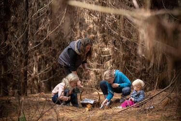 Autumn mushroom picking near Hampton, NSW, 2020