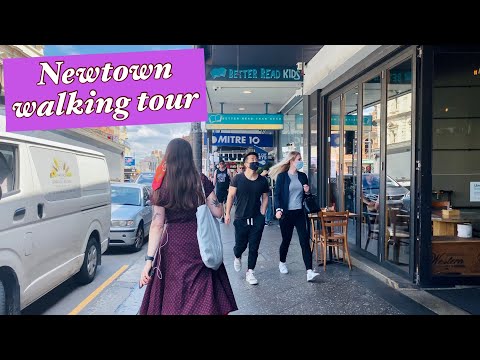 🇦🇺 Newtown walking tour on King St from the station / Spring October 2021