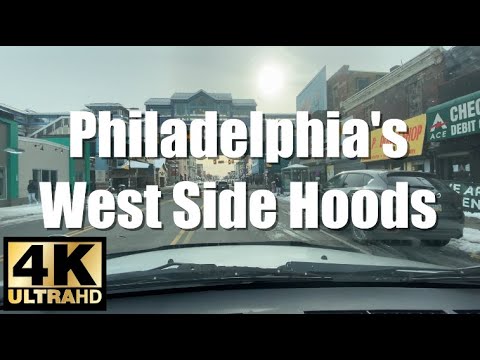 Driving Tour Philadelphia’s West Side Hoods in 4K  | Cobbs Creek 63rd & Market (Narrated)