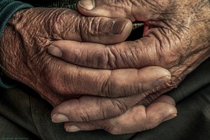 Elderly hands