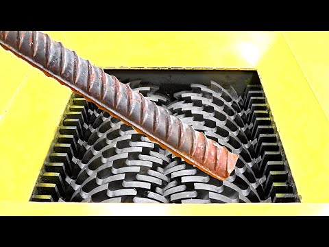 Large steel bar VS  Shredder ！ Who will win ？You can never guess the result ！Because......