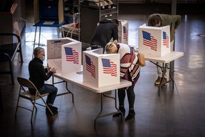 Election Day 2020 - Voters cast their ballots in Des Moines, Iowa