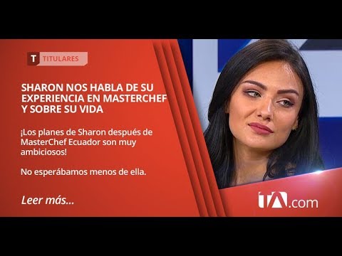 Sharon fue nuestra invitada especial de hoy en el Noticiero de 24 Horas - Teleamazonas