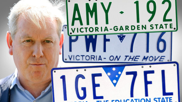 David Davis and examples of Victorian number plates.