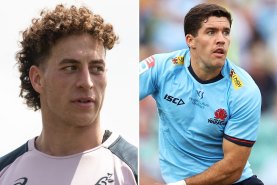 Mark Nawaqanitawase (left) and Ben Donaldson (right) are posied to make their Wallabies debuts this weekend against Italy.