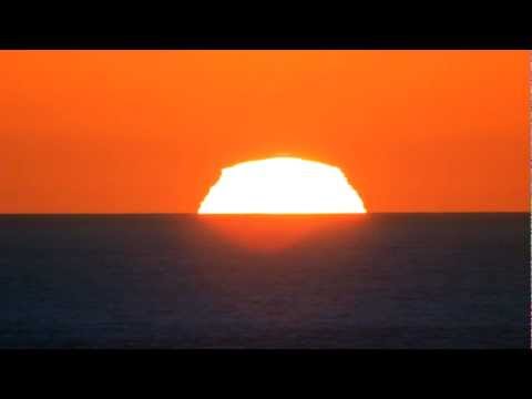 A perfect Green Flash Sunset