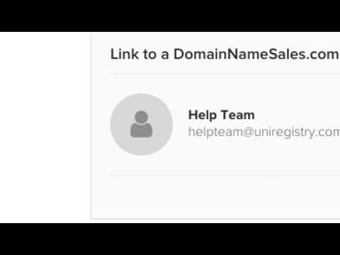 Link your DomainNameSales account to the Uniregistry Market