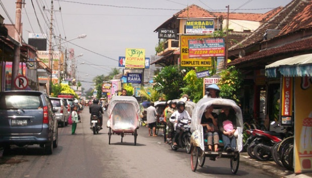 Kawasan Sosrowijayan Yogyakarta, salah satu kampung wisata yang banyak dikunjungi turis mancanegara di. TEMPO/Pribadi Wicaksono