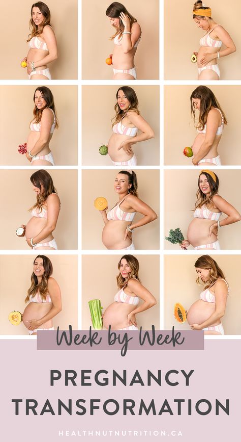 9 month pregnancy transformation, week by week progress in photos! Watch my bump grow from 13 weeks to 40 weeks!