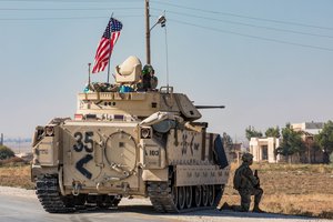 US Soldiers in the 4th Battalion for support to Combined Joint Task Force-Operation Inherent Resolve (CJTF-OIR) eastern Syria