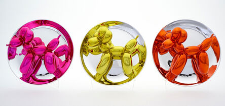 Jeff Koons, ‘Balloon Dog Set of 3 (Magenta, Yellow, and Orange)’, 2016