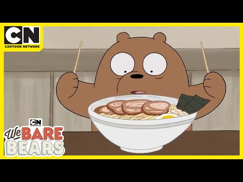 We Bare Bears | Bears Eating Ramen | Cartoon Network UK 🇬🇧