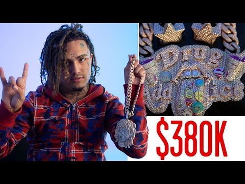 Lil Pump Shows Off His Insane Jewelry Collection | On the Rocks | GQ