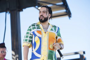 Rapper French Montana performs at the David Grutman Experience during the South Beach Wine and Food Festival on Sunday, Feb. 27, 2022, in Miami