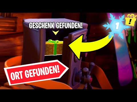 das *LETZTE* GESCHENK wurde GEFUNDEN..! 😱 Wo das letzte Geschenk in Fortnite ist ORT mit V-Bucks ?