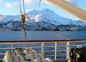 Landegode island is part of the municipality; February 2005. The city lies just north of the Arctic Circle where the midnight sun is visible from 2 June to 10 July.