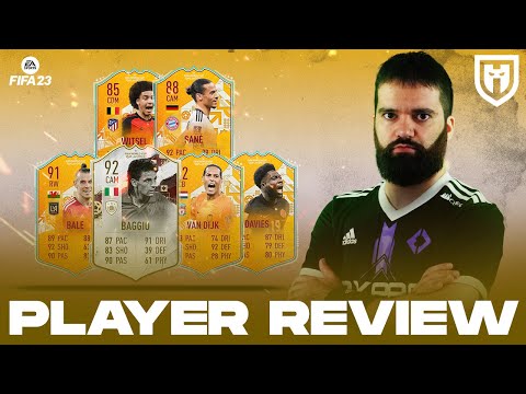 VAN DIJK 92, DAVIES 87, BALE 91, SANE 88 E WITSEL 85 WCS BAGGIO 92 WC ICON // FIFA 23 PLAYERS REVIEW