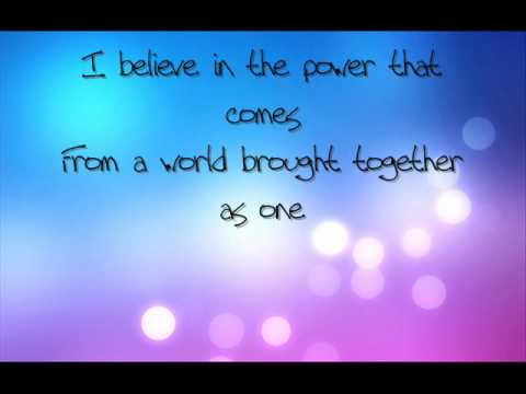 I Believe ~ Nikki Yanofsky lyrics