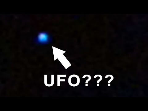 What the heck is this flickering blue, red, white light in the night sky near Toronto, Ontario???