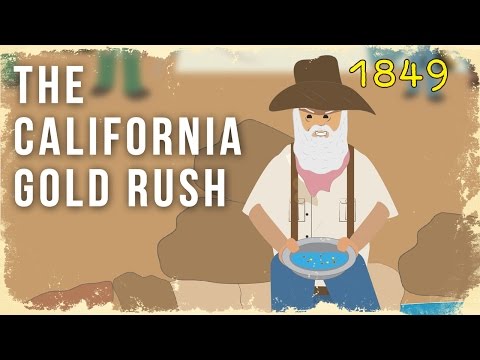 The California Gold Rush cartoon 1849 (The Wild West)