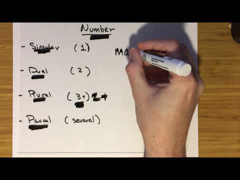 Topics - Linguistics: Grammatical Number