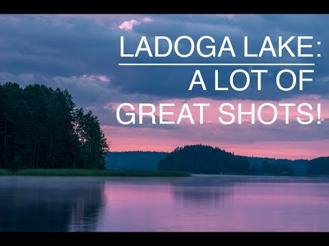 Shooting sunrise and more at Ladoga lake in Russian Karelia.