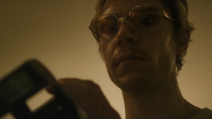 Evan Peters as Jeffrey Dahmer in 'Monster: The Jeffrey Dahmer Story' is pictured here. (Netflix)