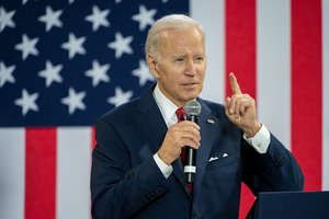 President Joe Biden delivers remarks on the economy, Thursday, January 26, 2023, at Steamfitters Local 602 United Association Mechanical Trades School in Springfield, Virginia.