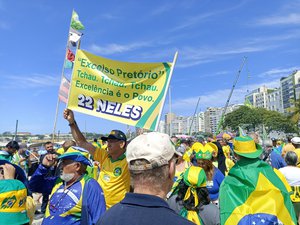 Pro-Bolsonaro demonstrations on the Copacabana waterfront during the bicentennial of independence in 2022