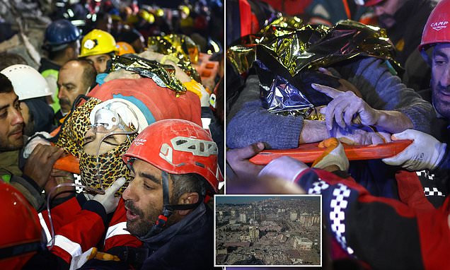 Joy as father and his 15-year-old daughter are found alive nearly nine days after Turkey