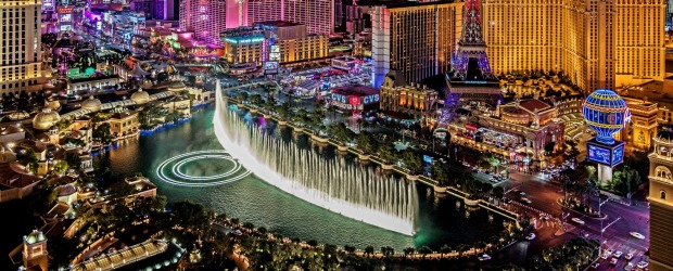 The famous musical fountain in Las Vegas is part of which hotel-casino complex?