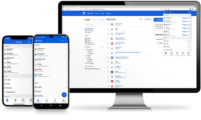 Bitwarden mobile and desktop app