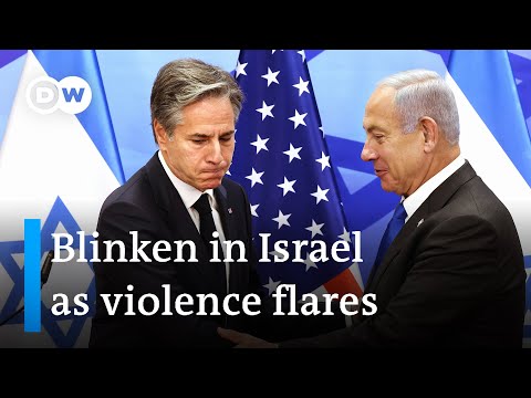 US foreign minister pleas for two-state solution on Israel visit | DW News