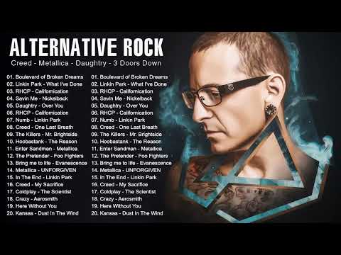 Linkin Park, Metallica, Creed, Coldplay, RHCP, Daughtry, Green Day - Alternative Rock