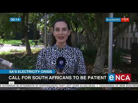 SA's Electricity Crisis | Call for South Africans to be patient