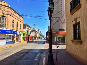 6th Street (Calle Sexta) in Matamoros, Tamaulipas, close to Teatro de la Reforma