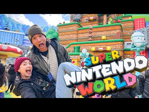 SURPRISED HER WITH A DAY AT SUPER NINTENDO WORLD!