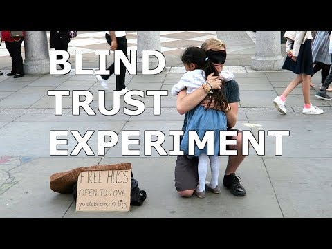 FREE HUGS! Blind Trust Experiment in London