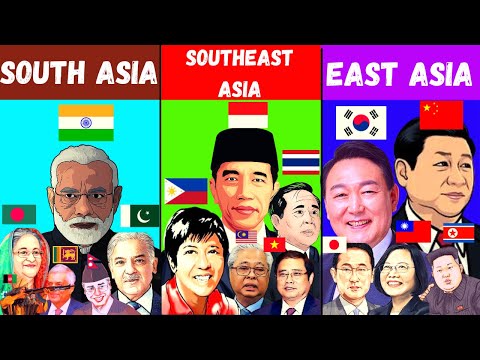 South Asia vs Southeast Asia vs East Asia Comparison | South Asia vs Asean vs East Asia